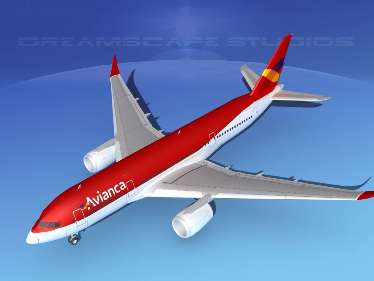 Airbus A350-800 Avianca 3D model_10