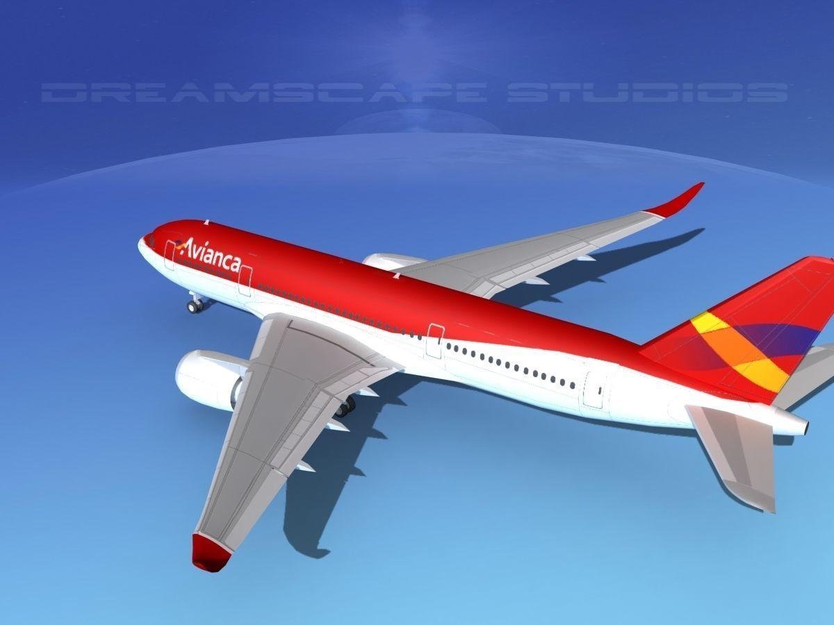 Airbus A350-800 Avianca 3D model_8
