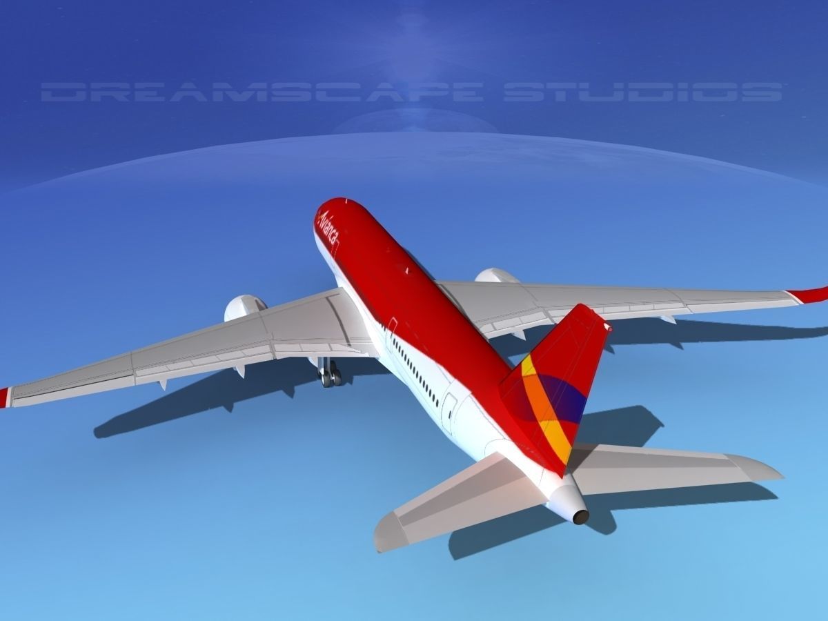 Airbus A350-800 Avianca 3D model_7