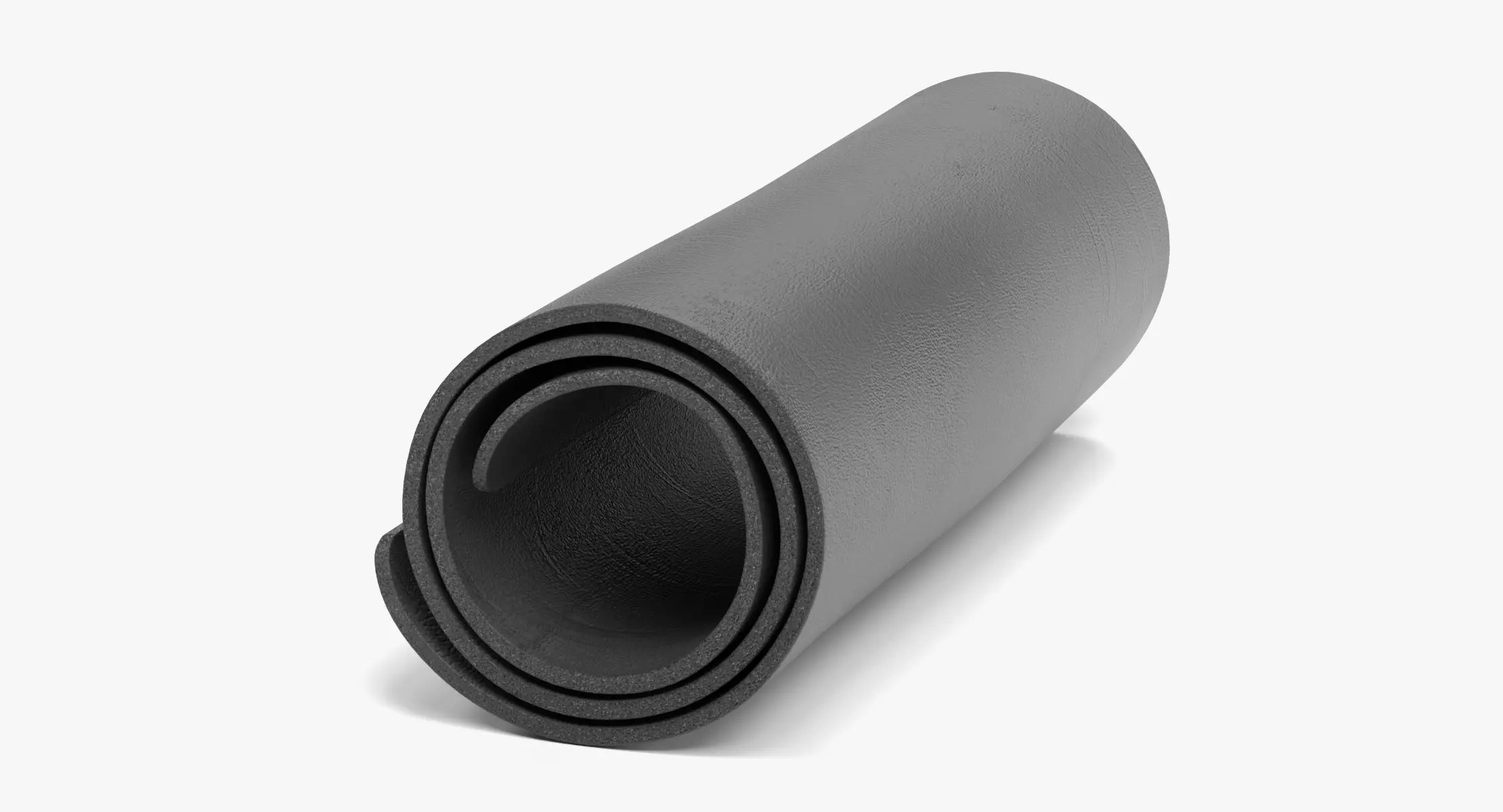 Yoga Mat - Rolled Workout Equipment 3D model