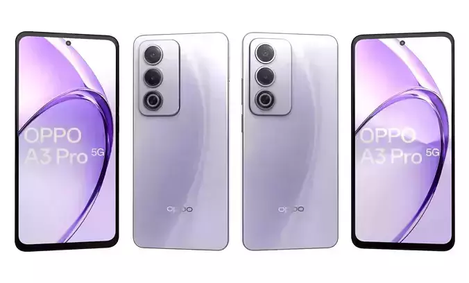 Oppo A3 Pro 5G Purple High Poly