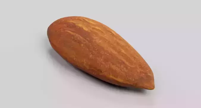 Almond - Natural Shelled Nut 3D model