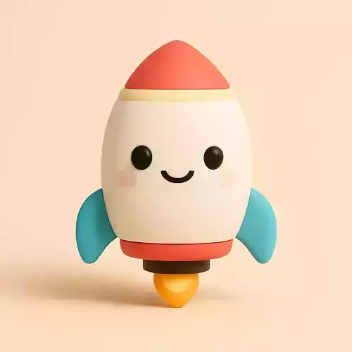Cute Rocket Capsule Buddy
