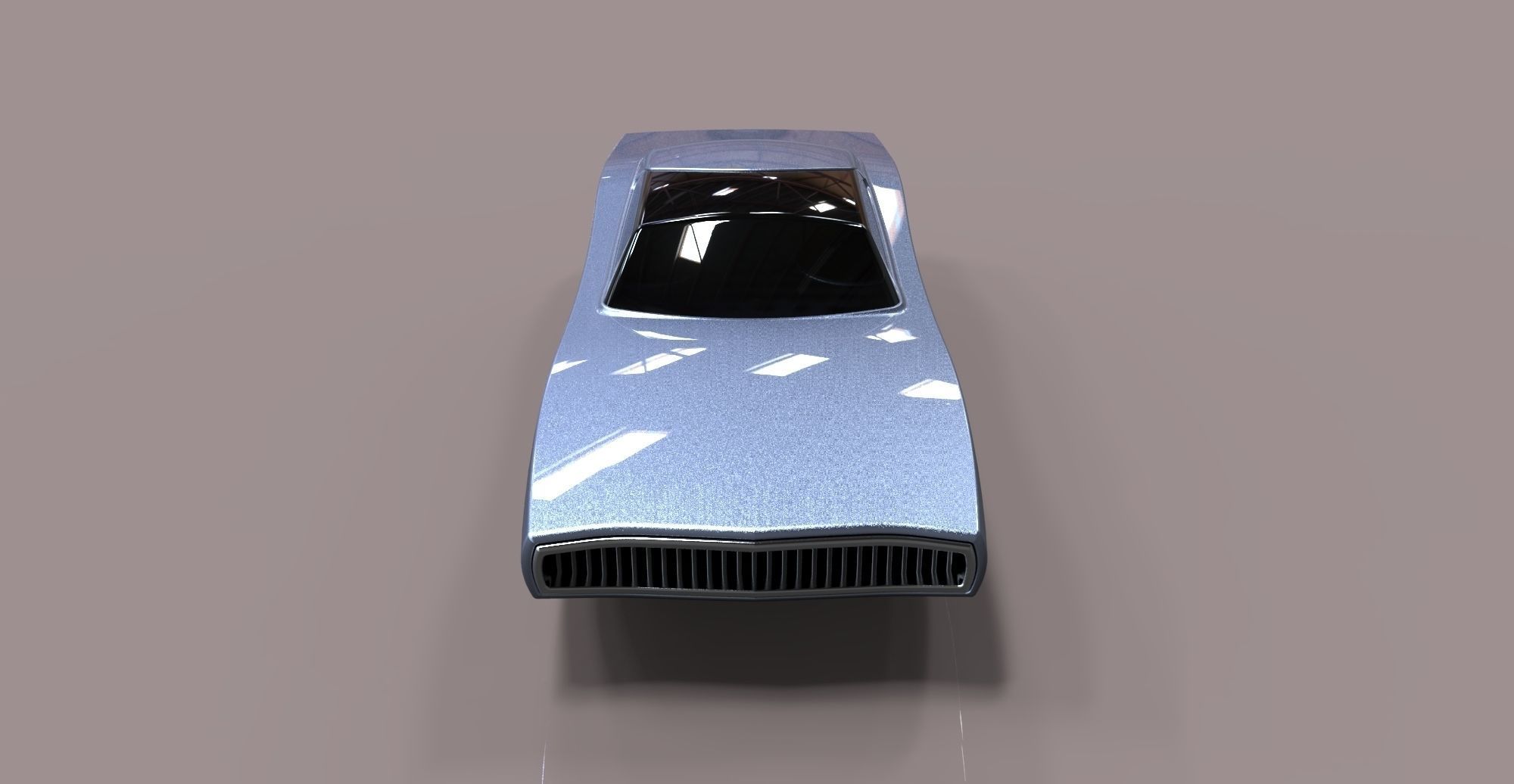 Flying Dodge Charger 3D model_4