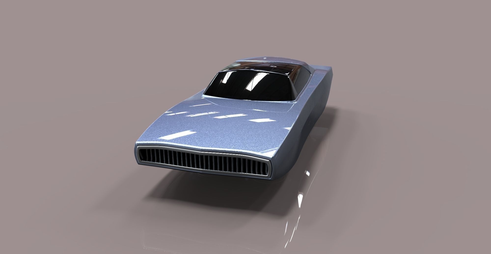Flying Dodge Charger 3D model_2