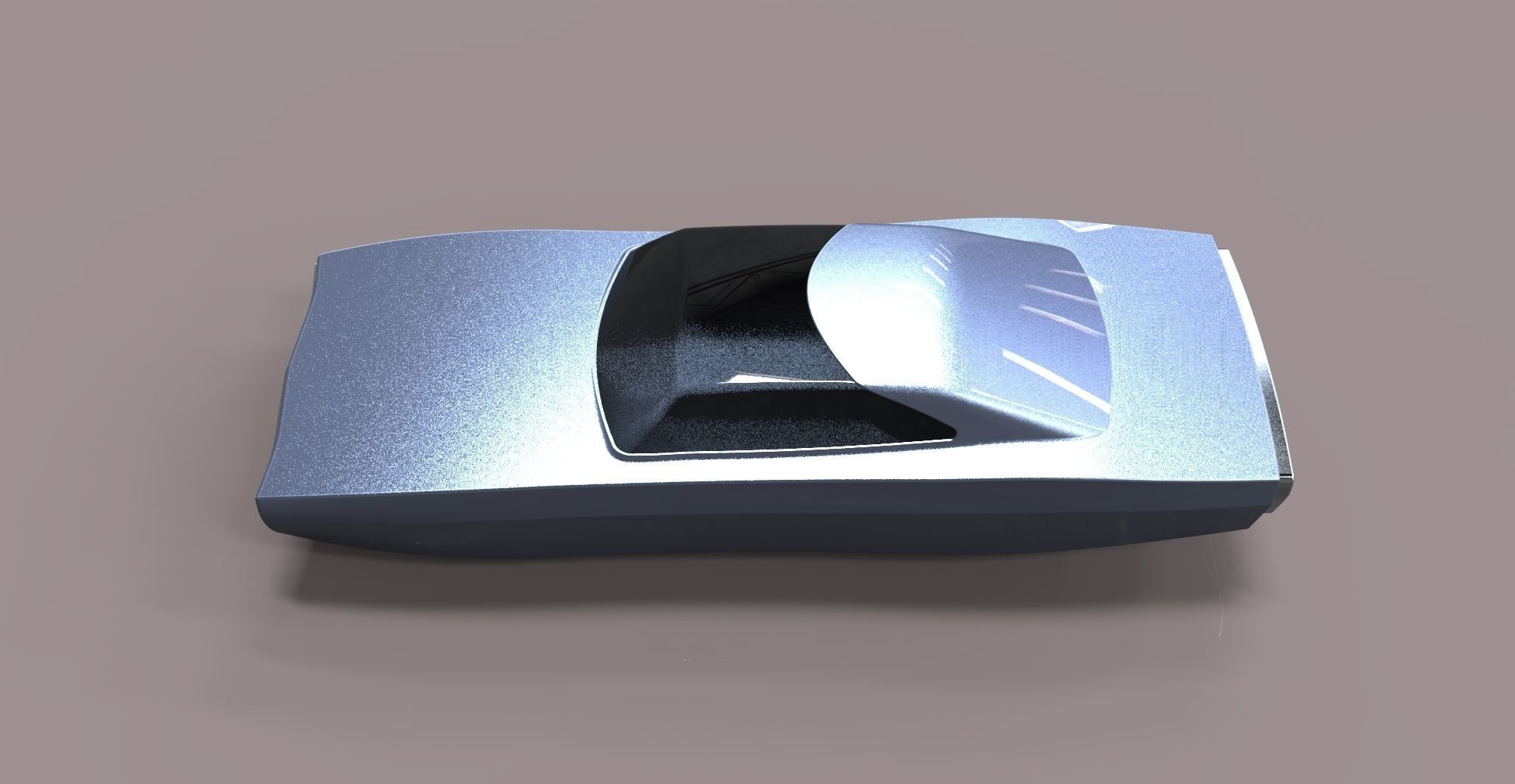 Flying Dodge Charger 3D model_7