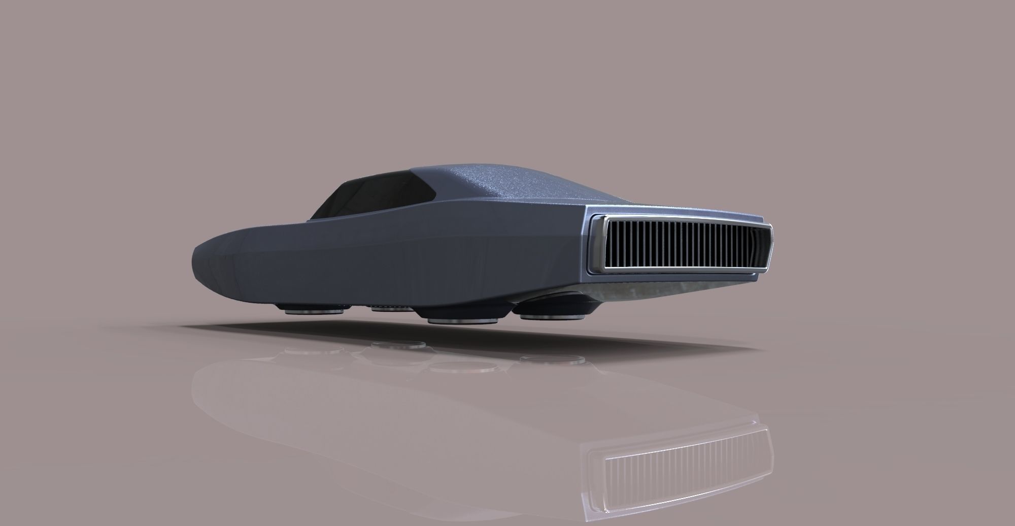 Flying Dodge Charger 3D model_10