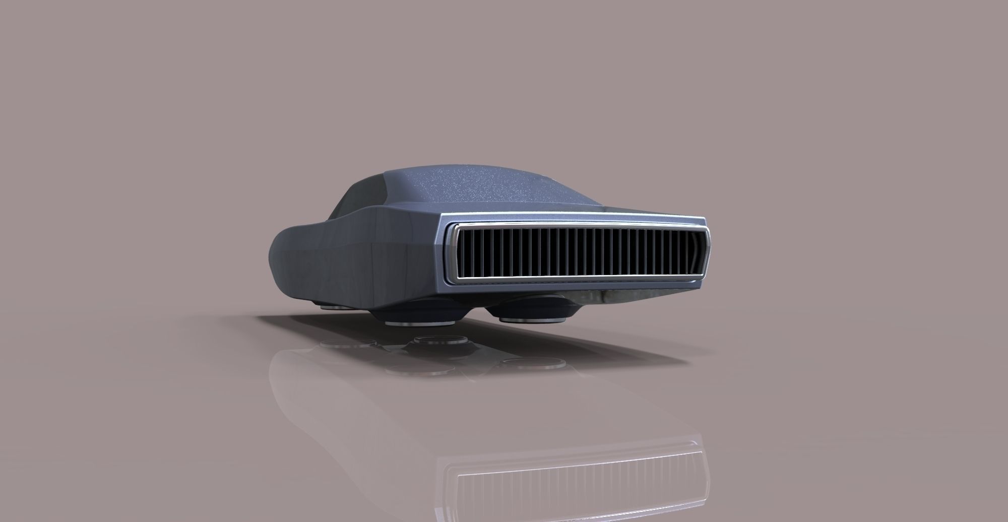 Flying Dodge Charger 3D model_12