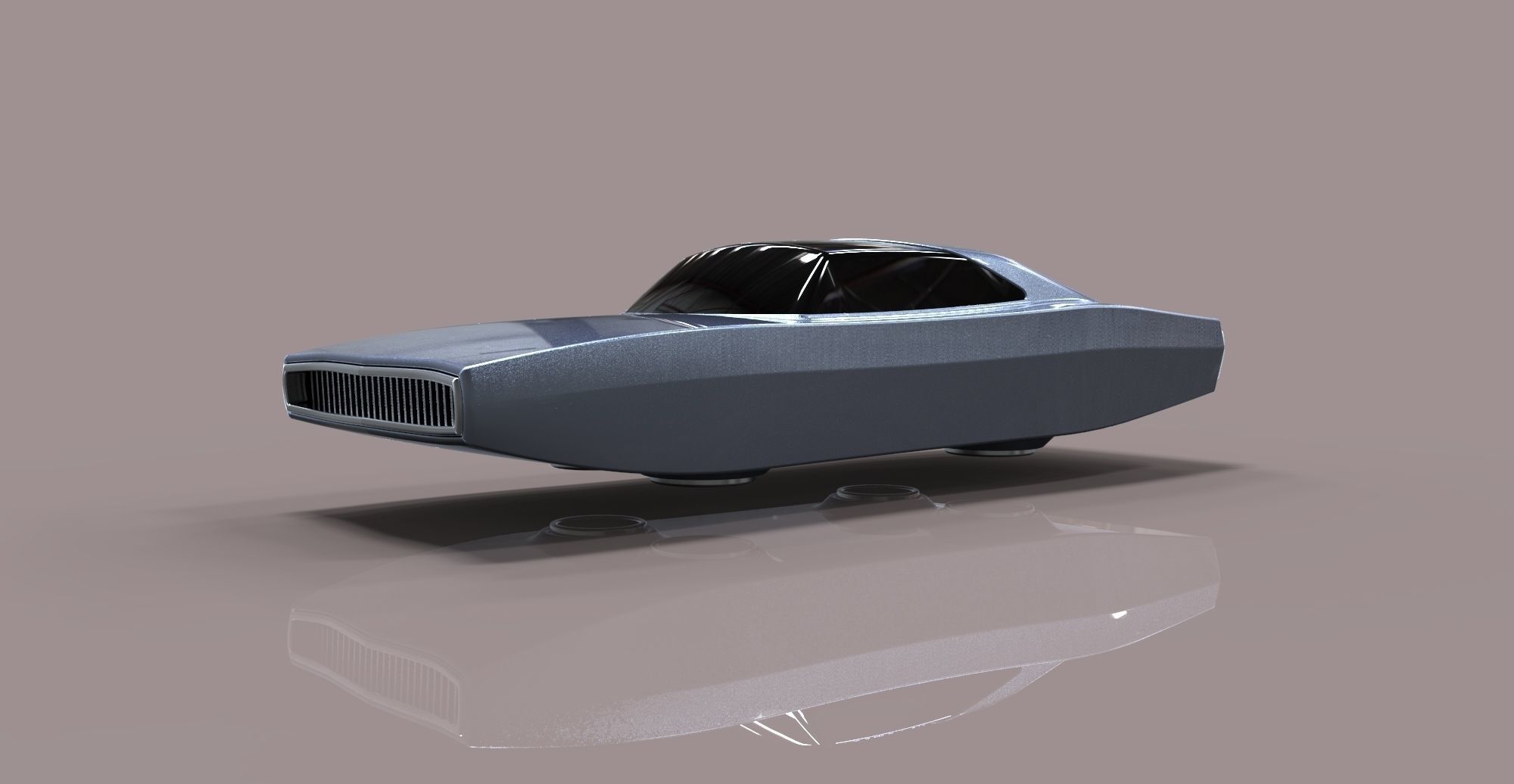 Flying Dodge Charger 3D model_1