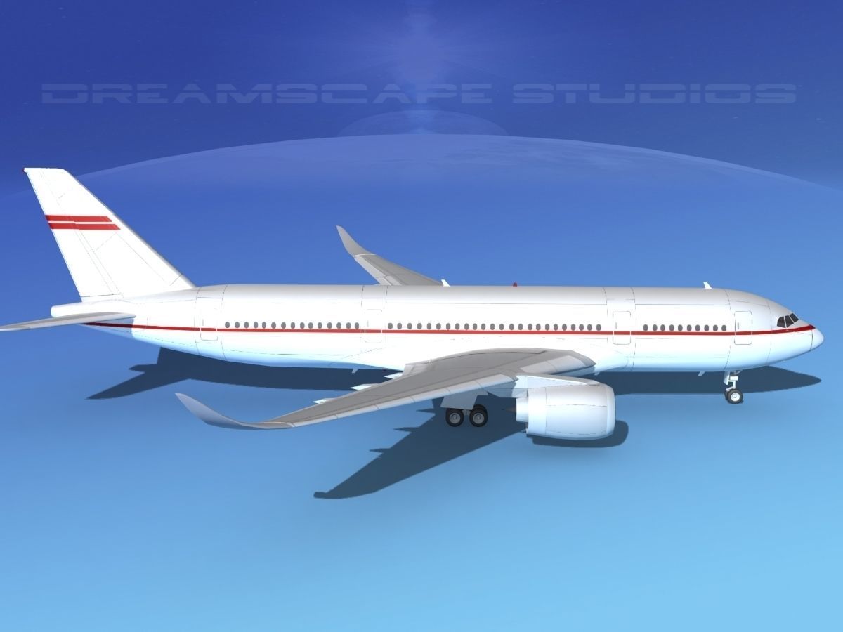 Airbus A350-800 Corporate 2 3D model_4