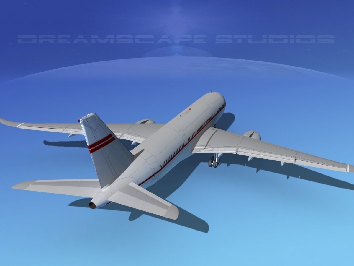 Airbus A350-800 Corporate 2 3D model_6