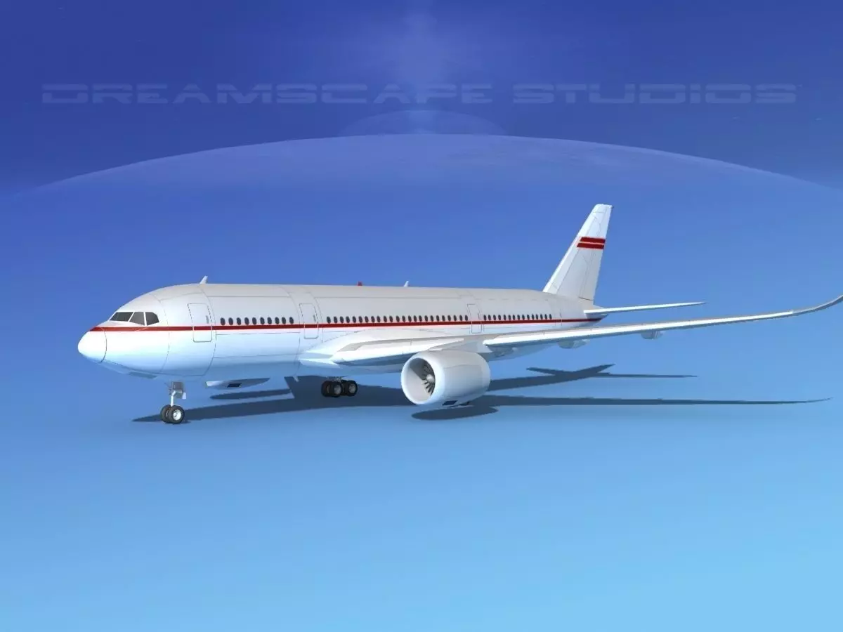 Airbus A350-800 Corporate 2 3D model_0