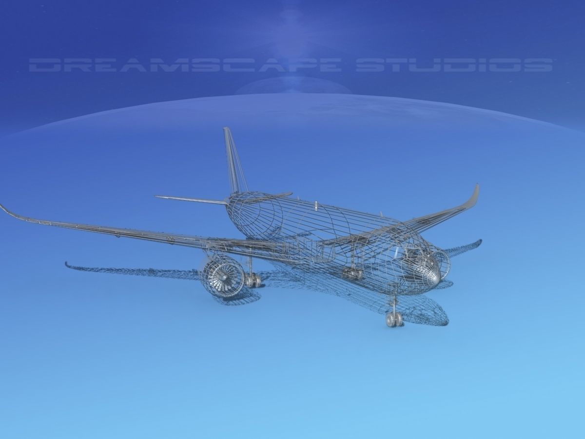 Airbus A350-800 Corporate 2 3D model_13