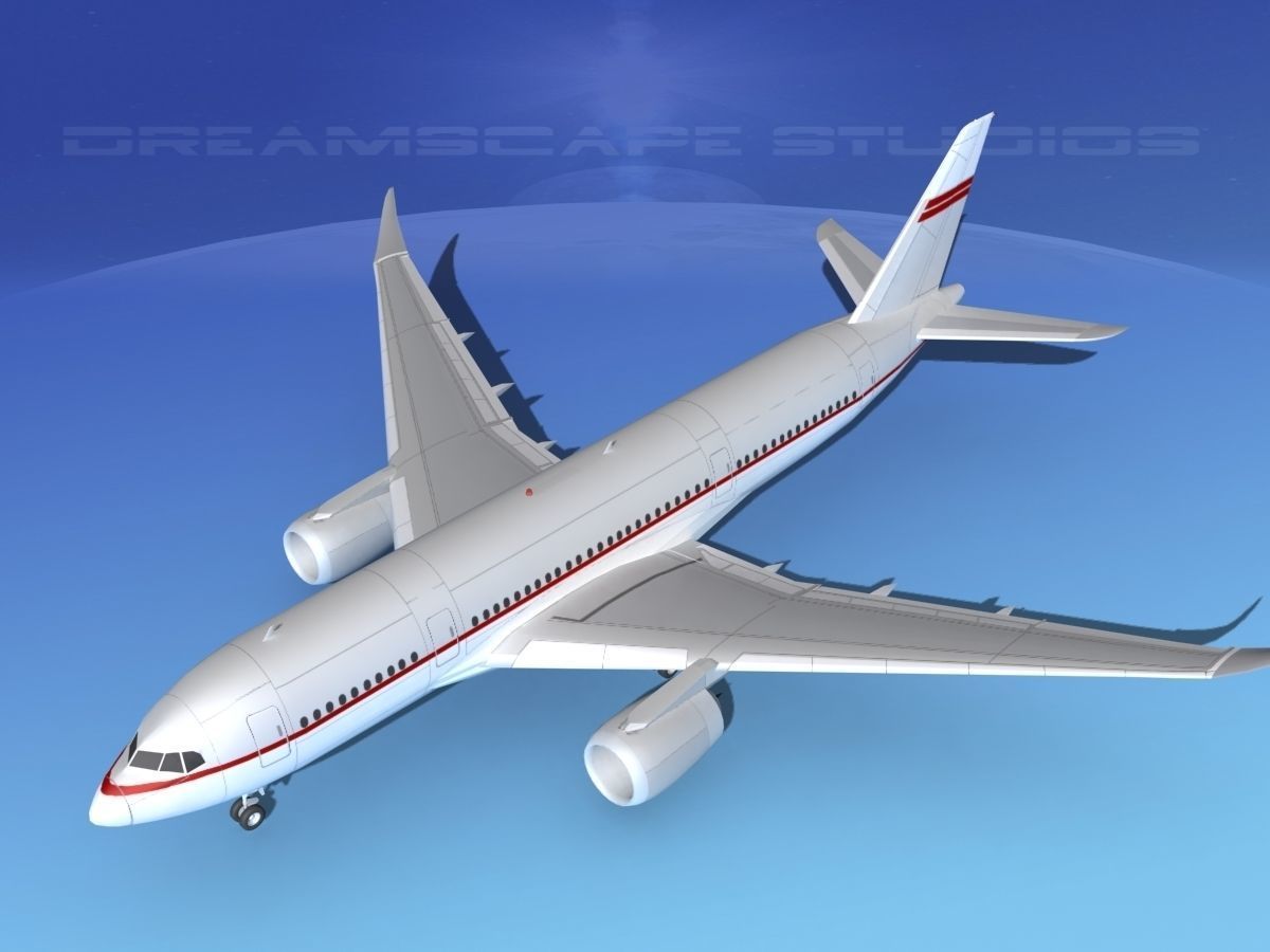 Airbus A350-800 Corporate 2 3D model_10