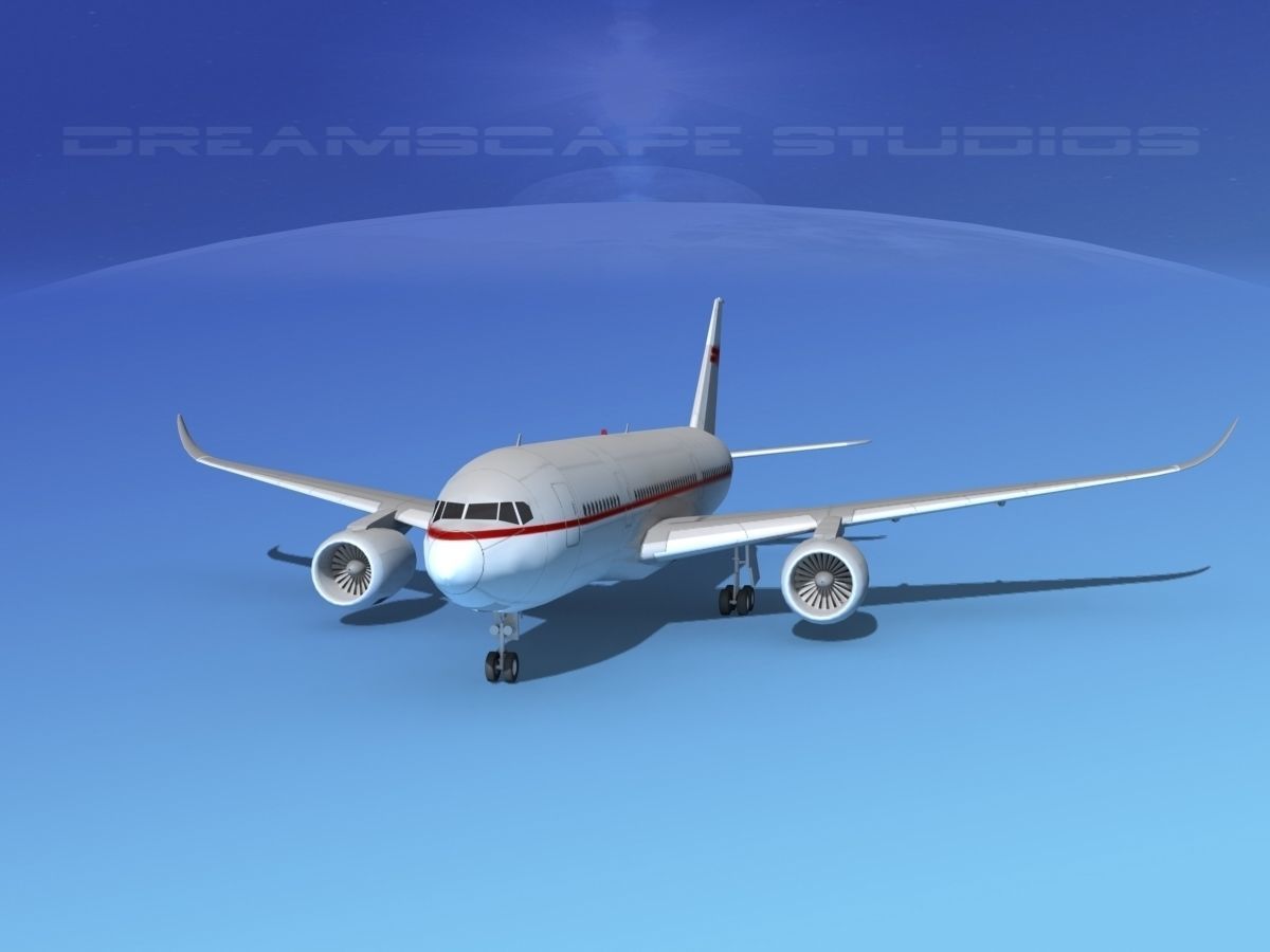 Airbus A350-800 Corporate 2 3D model_1