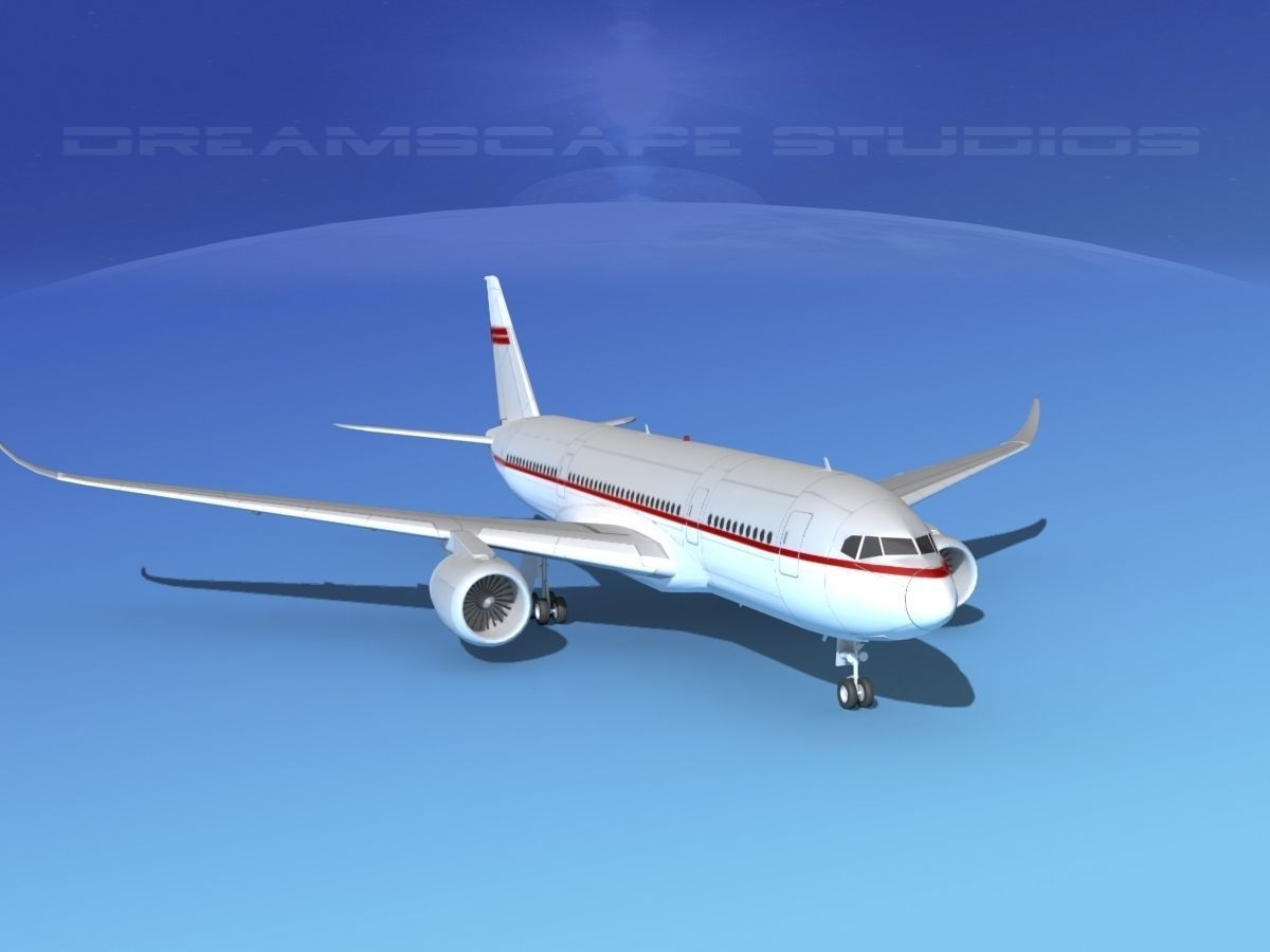 Airbus A350-800 Corporate 2 3D model_2