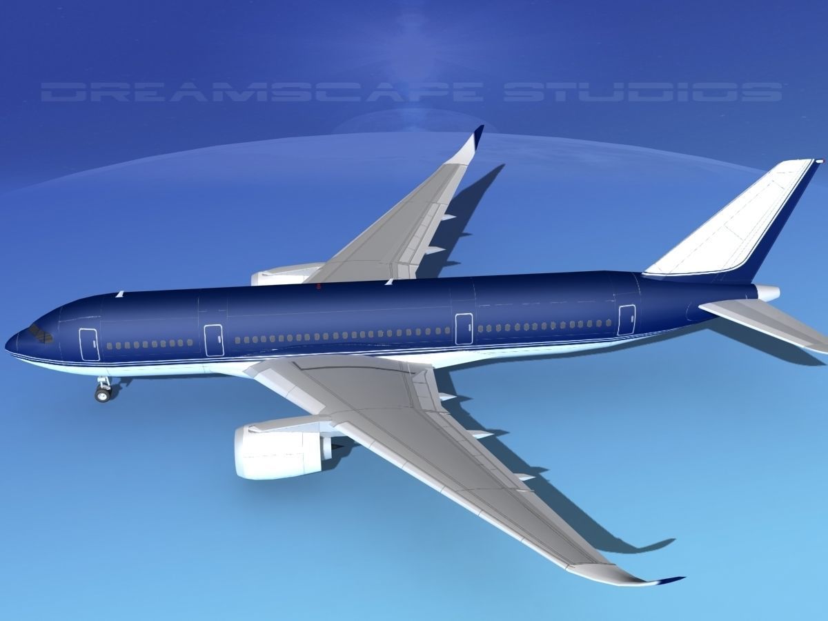 Airbus A350-800 Corporate 3 3D model_9