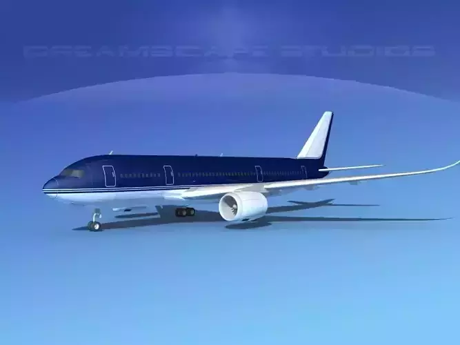 Airbus A350-800 Corporate 3 3D model