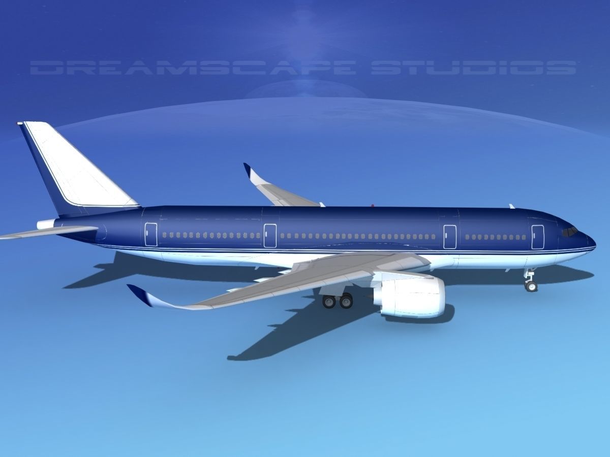 Airbus A350-800 Corporate 3 3D model_4