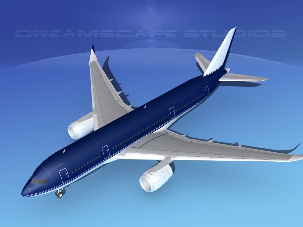 Airbus A350-800 Corporate 3 3D model_10