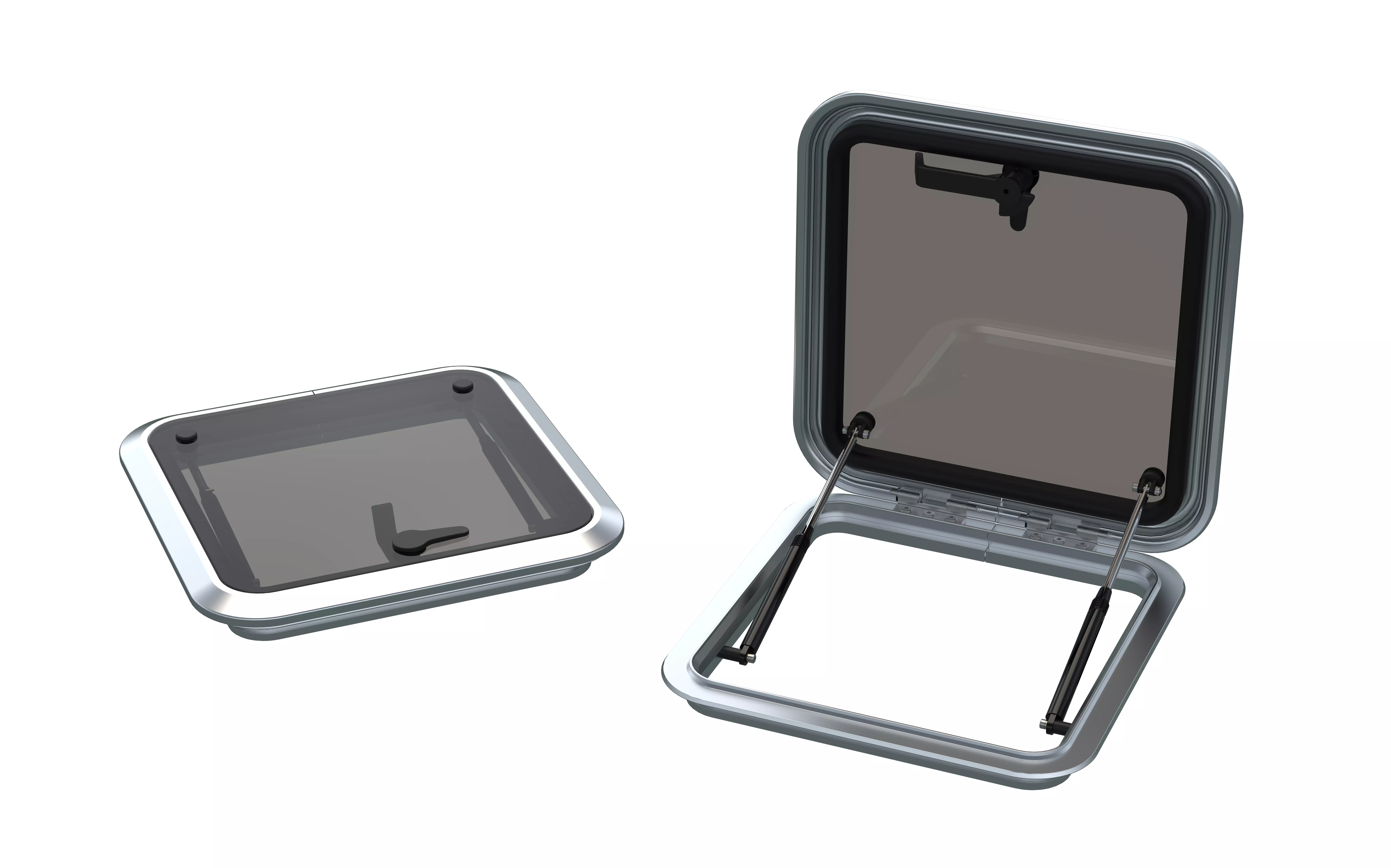 Aluminum Boat Hatch 3D model