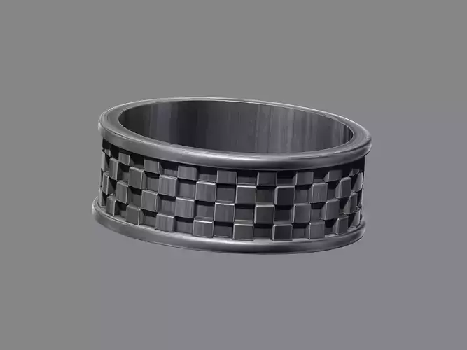Checkerboard chess band ring game pattern