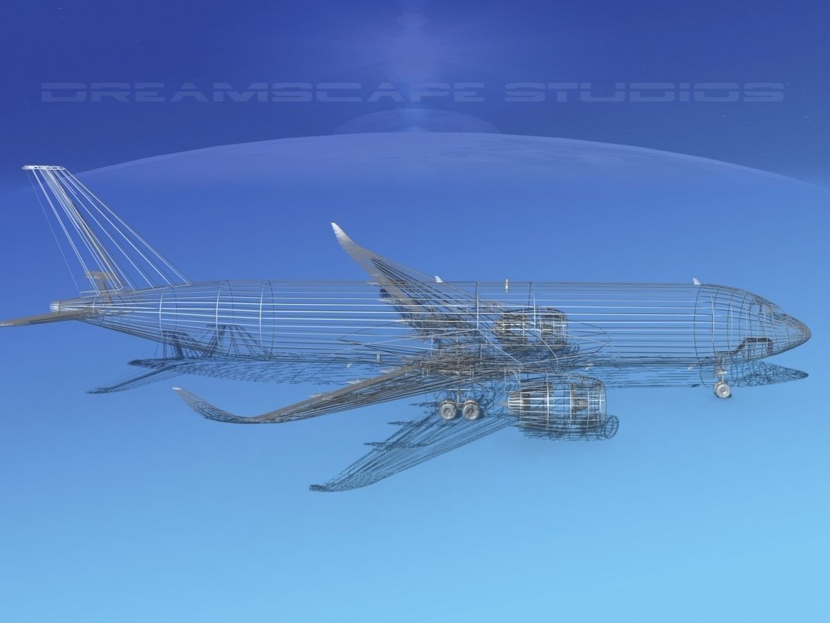 Airbus A350-800 KLM 3D model_12