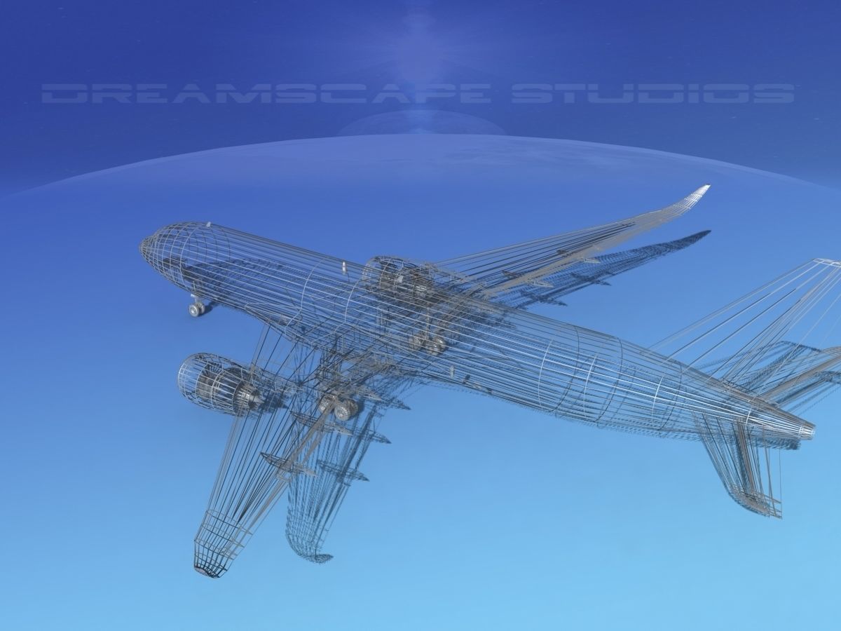Airbus A350-800 KLM 3D model_16