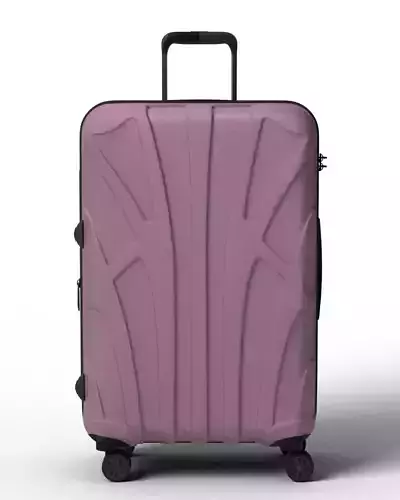 Organic Ribbed Hardshell Spinner Suitcase