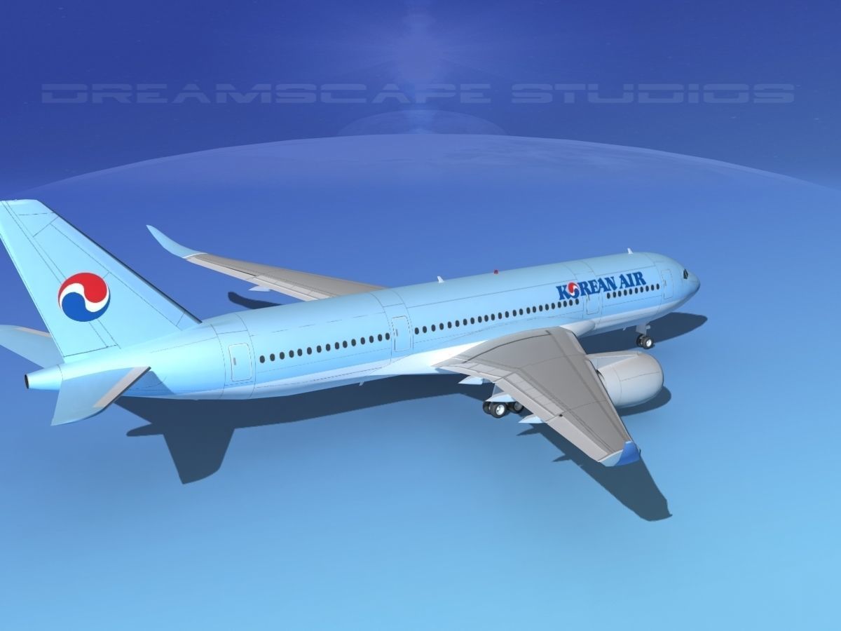 Airbus A350-800 Korean Air 3D model_5