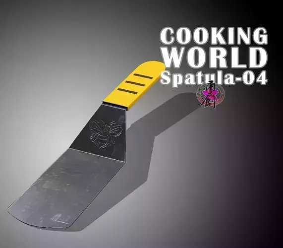 Cooking World - Spatula04 Low-poly 3D model
