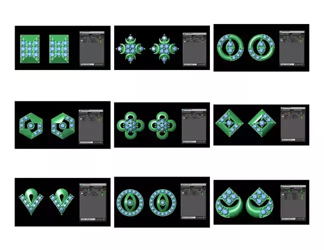 100 LIGHT WEIGHT EARING TOPS  2 TO 3 GRAMS PAIR