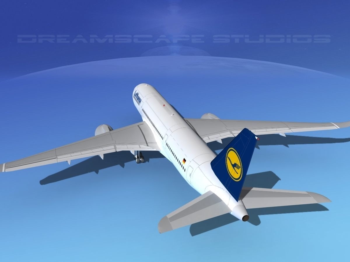 Airbus A350-800 Lufthansa 3D model_7
