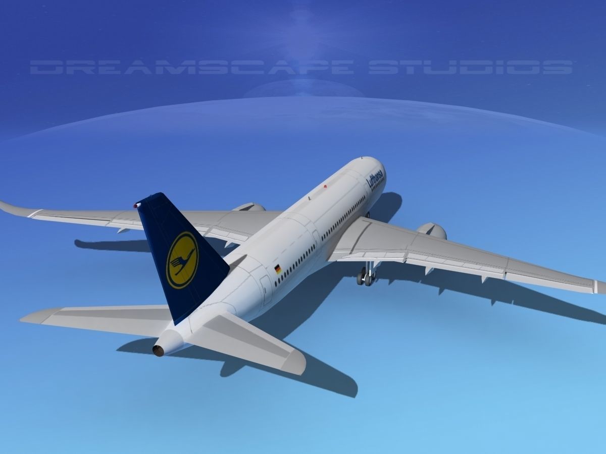 Airbus A350-800 Lufthansa 3D model_6