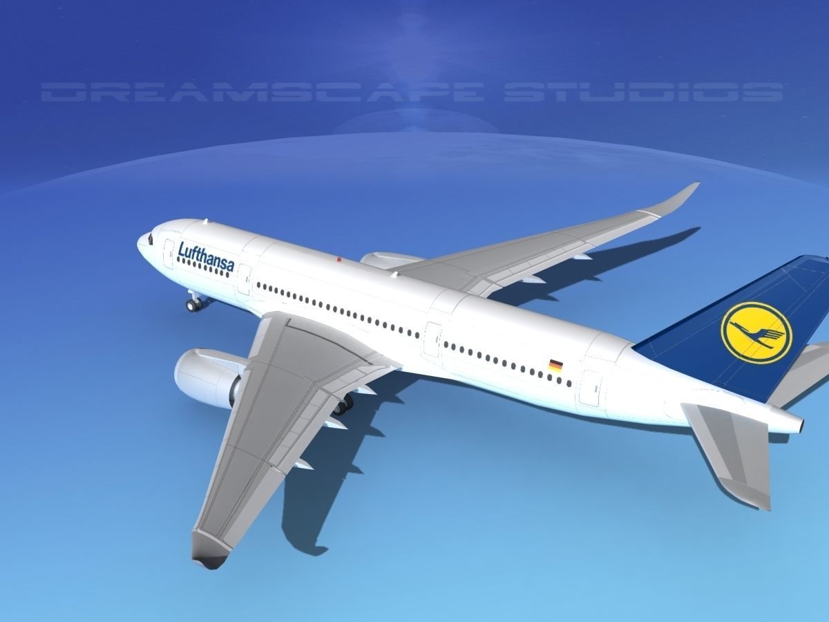 Airbus A350-800 Lufthansa 3D model_8