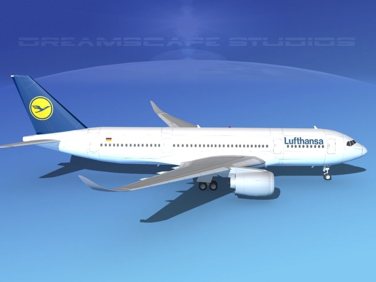 Airbus A350-800 Lufthansa 3D model_4