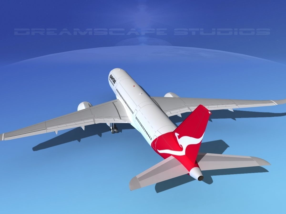 Airbus A350-800 Qantas 3D model_7
