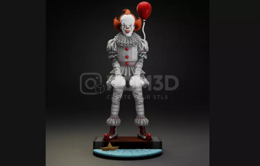 Pennywise from It joystick holder 3D print model