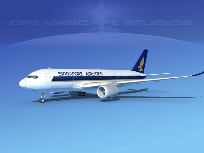 Airbus A350-800 Singapore Airlines 3D model