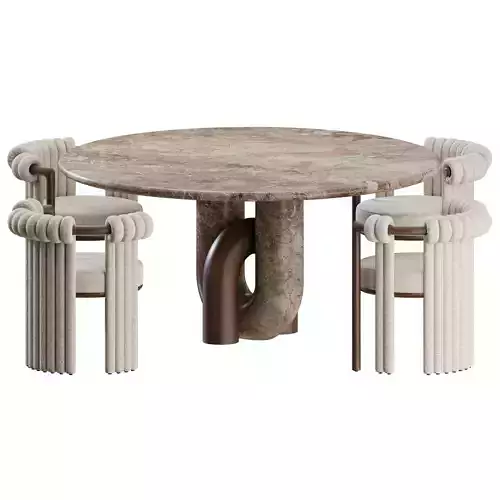 Dome Chair Luna Table by Evolution21