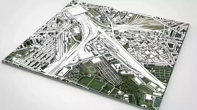 Leipzig Central Railway Station Germany 3D model 4