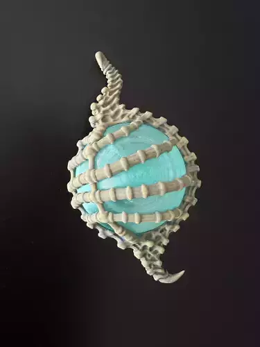 BIOMECHANICAL CHRISTMAS BAUBLE