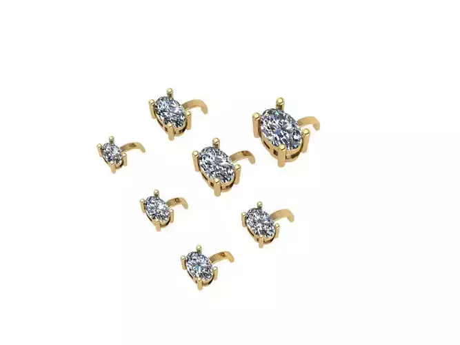 Oval Basket Set  Multi Sizes for Tennis Bracelets 