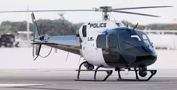 Police Helicopter Airbus Eurocopter AS355 Ecureuil II