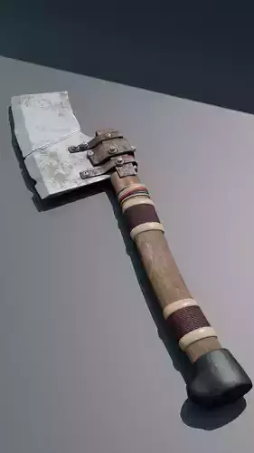 Cleaver Hatchet Post-Apocalyptic Melee Prop