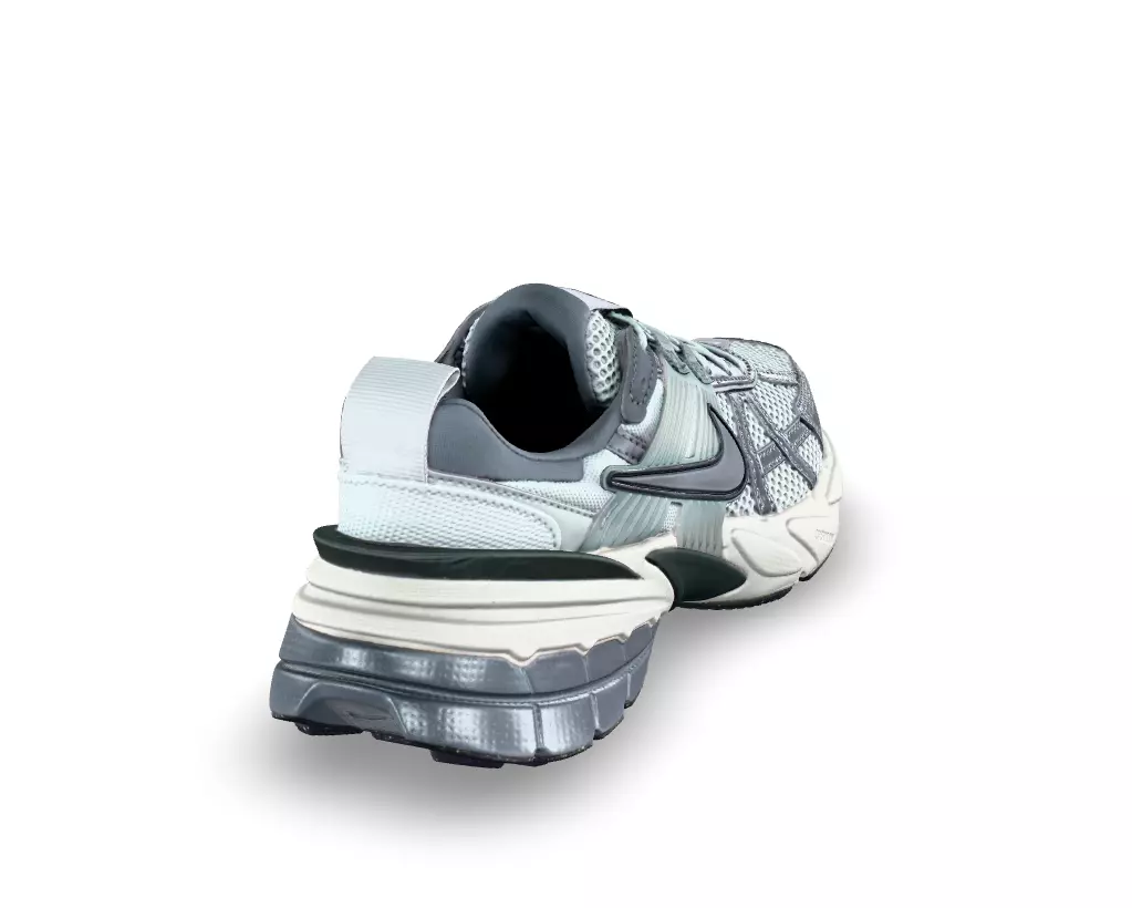 Nike V2K Run Pure Platinum Wolf Grey Shoe Low-poly 3D model