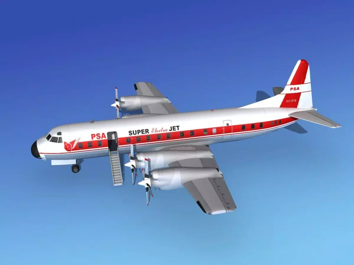 Lockheed L-188 Electra HP PSA 1 3D model