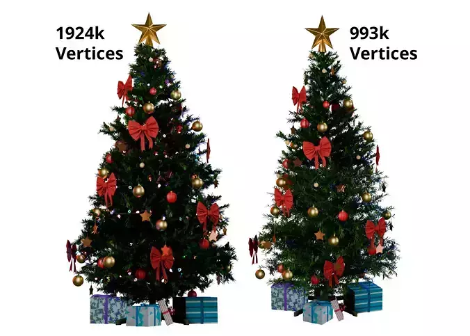 Highly Detailed Christmas Tree