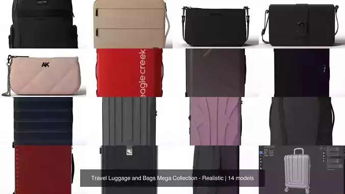 Travel Luggage and Bags Mega Collection - Realistic