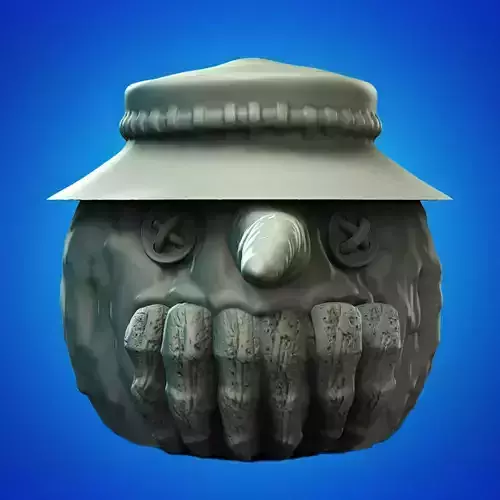 Bonnie Hat Snowman Head Jar 3D Printable STL File